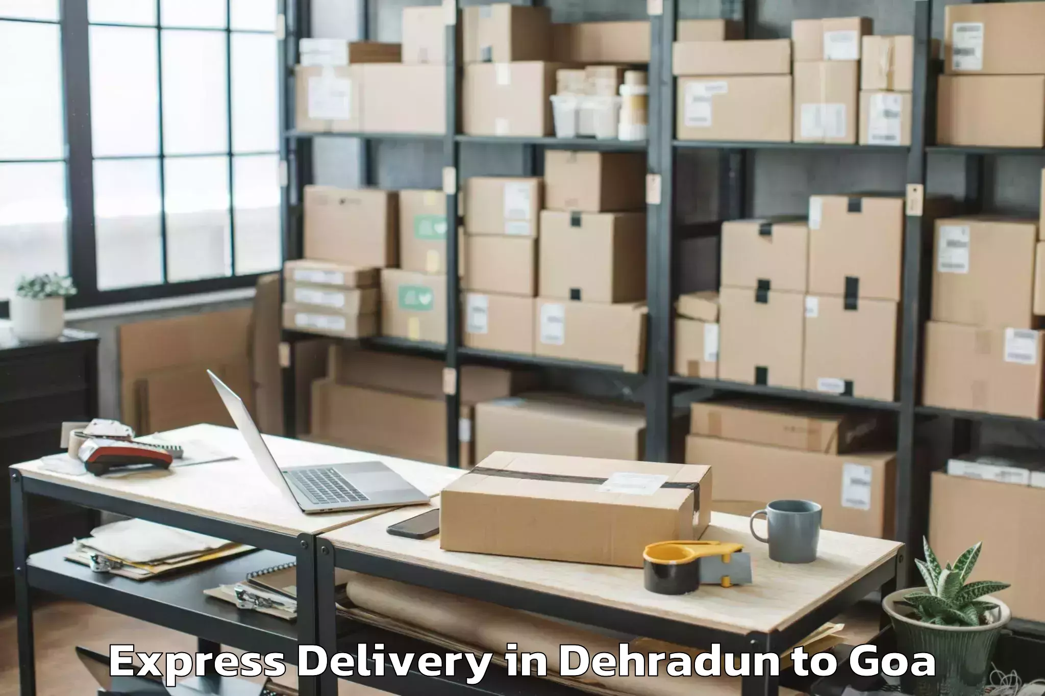 Dehradun to Sanquelim Express Delivery